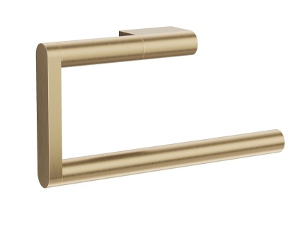 Product Cut out image of the Crosswater MPRO Brushed Brass Towel Ring